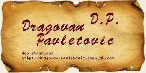 Dragovan Pavletović vizit kartica